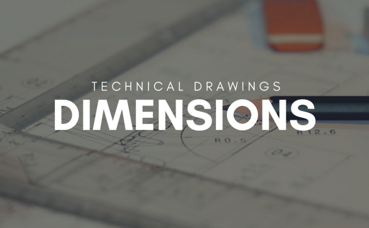 dimensions of technical drawings